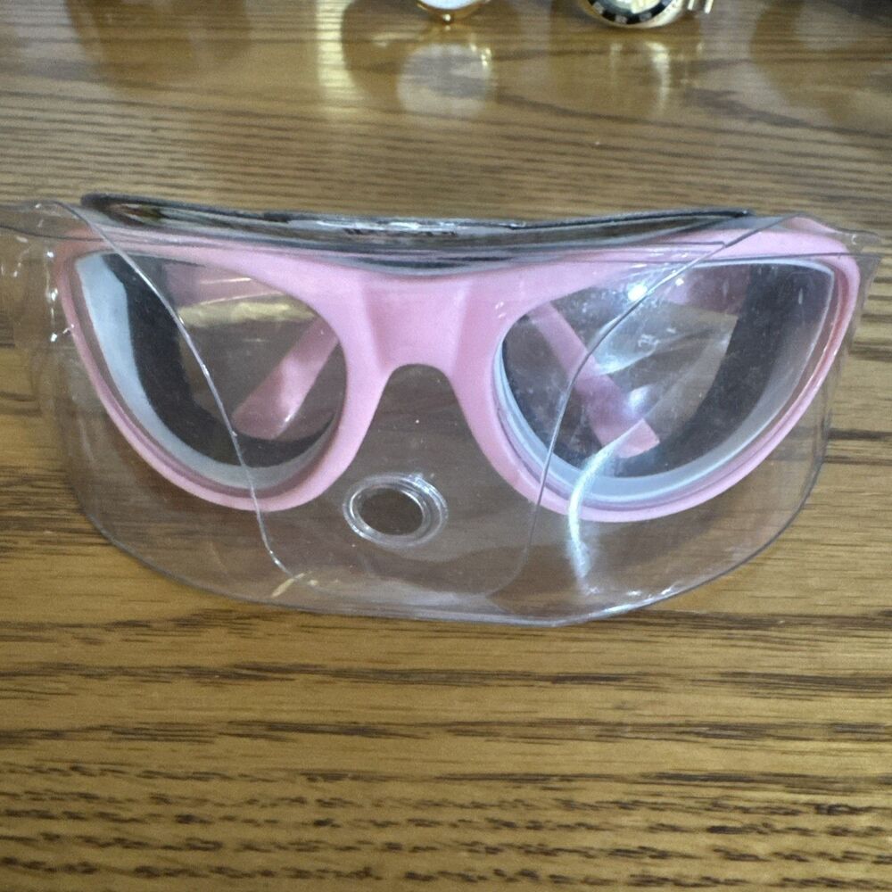 RSVP Tear & Fog Free Foam Seal Onion Goggles Black W/ Pink Frame